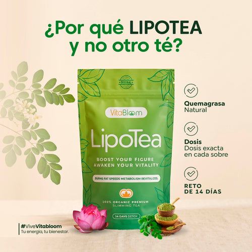 VitaBloom LipoTea ⎸ Detox 14 Dìas Té Adelgazante